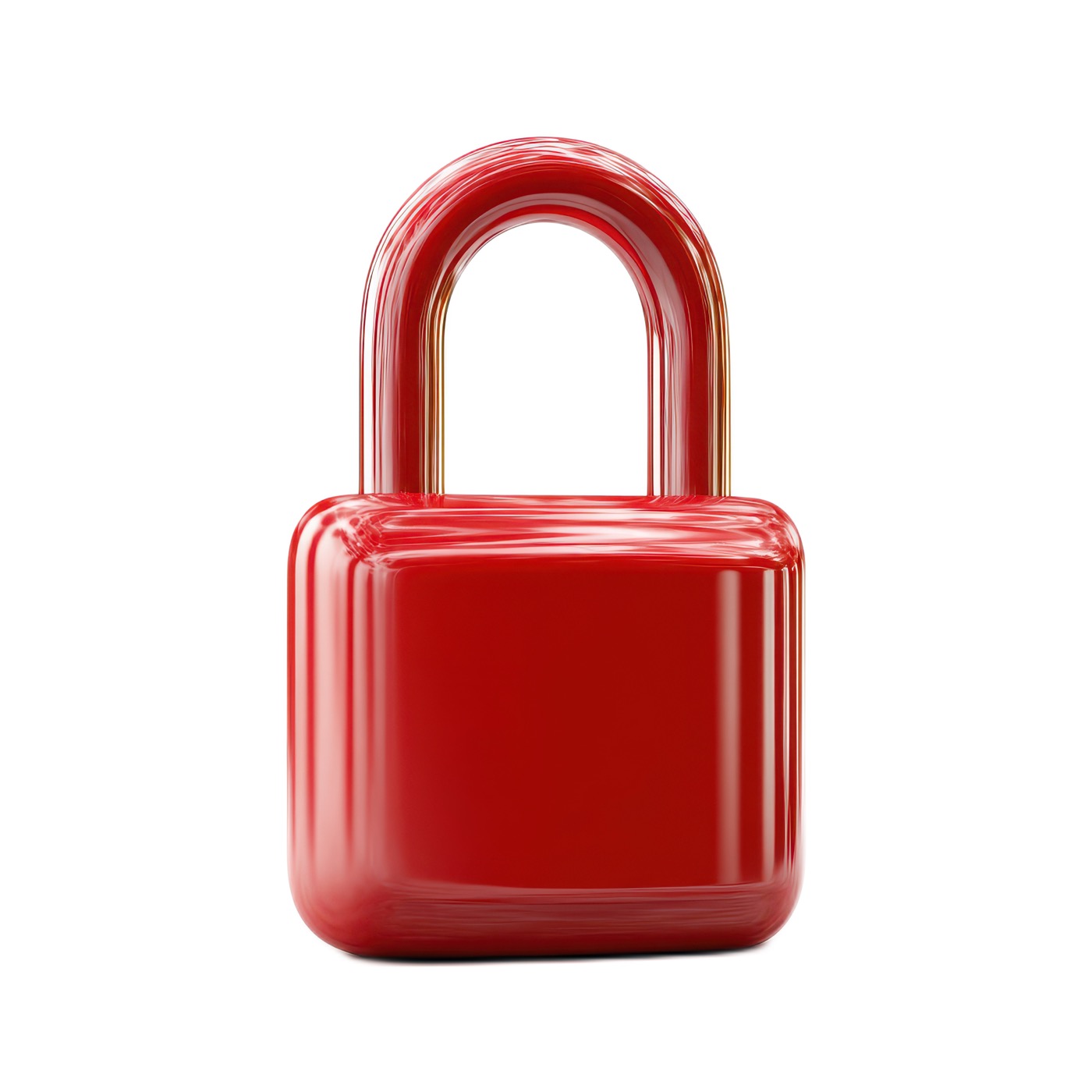 Lockout Safety Padlock, Red